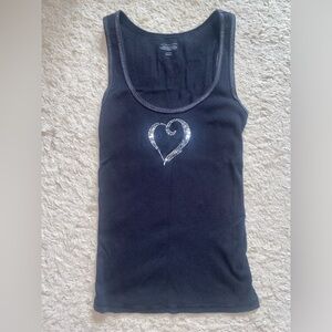 Y2K Victoria’s Secret sequin heart tank top